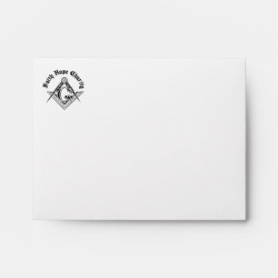 Freemasonry symbol envelope