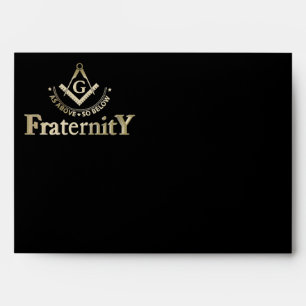 Freemasonry symbol envelope