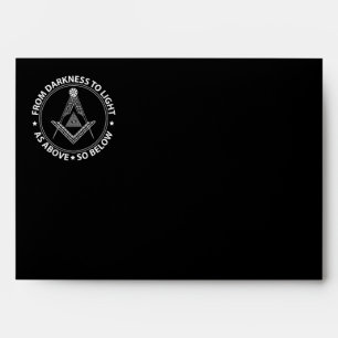 Freemasonry symbol envelope