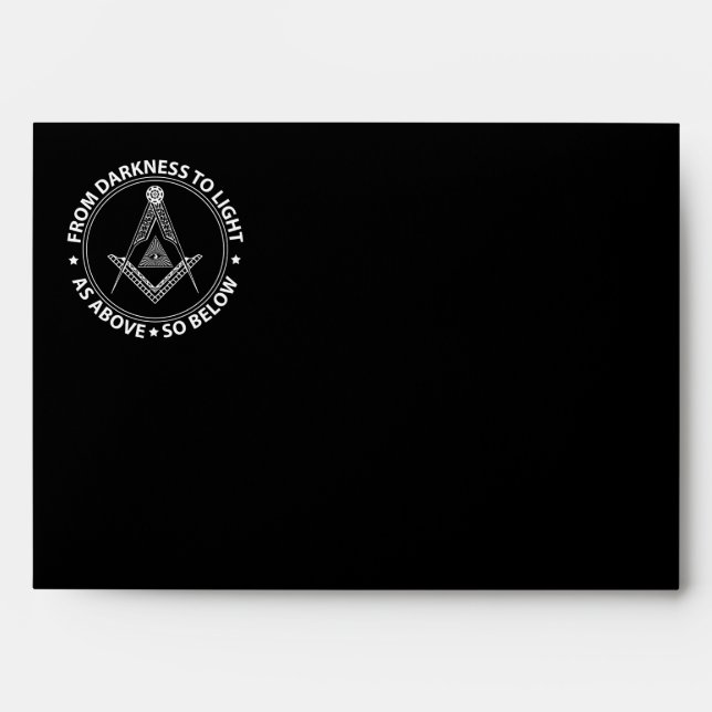 Freemasonry symbol envelope (Front)