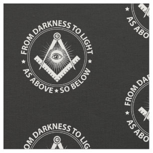 Freemasonry symbol fabric