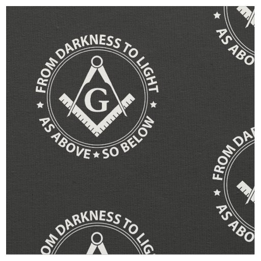 Freemasonry symbol fabric