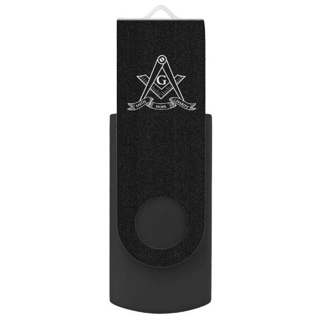 Freemasonry symbol flash drive (Front Vertical)