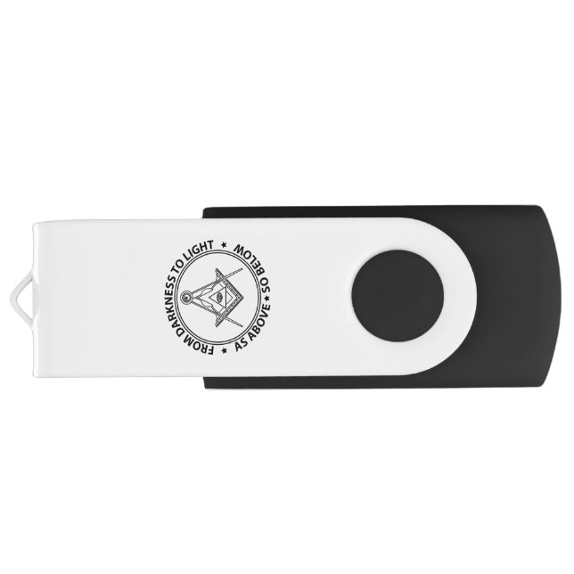 Freemasonry symbol flash drive (Back)