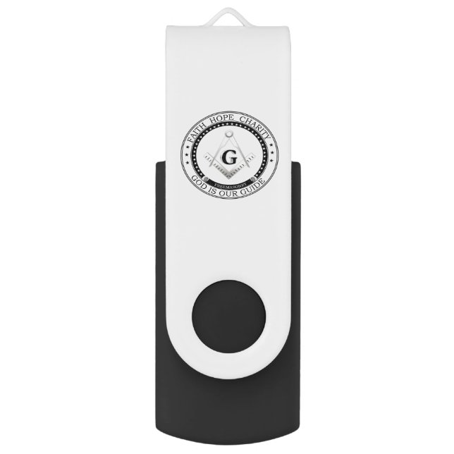 Freemasonry symbol flash drive (Front Vertical)