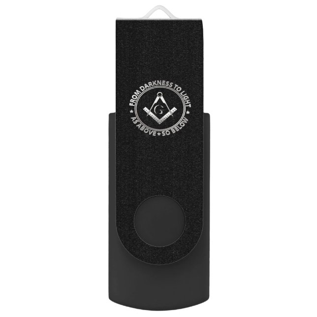 Freemasonry symbol flash drive (Front Vertical)