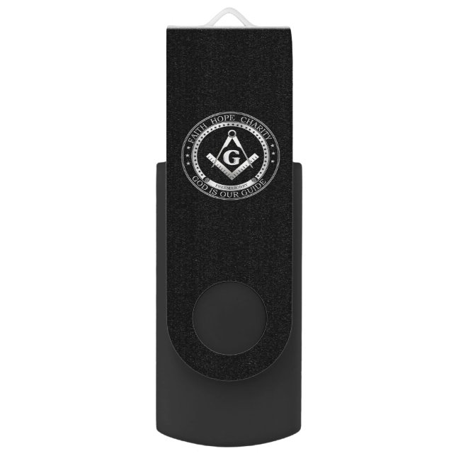 Freemasonry symbol flash drive (Front Vertical)