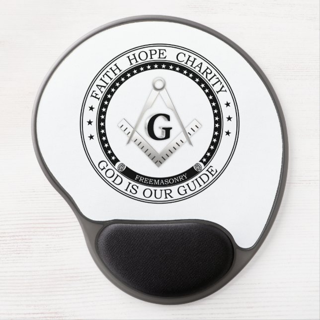 Freemasonry symbol gel mouse pad (Front)