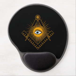 Freemasonry symbol gel mouse pad
