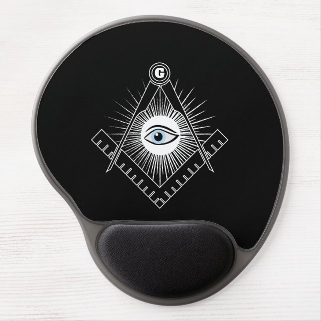 Freemasonry symbol gel mouse pad (Front)