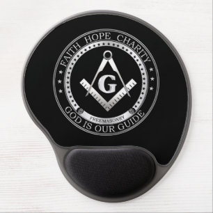 Freemasonry symbol gel mouse pad