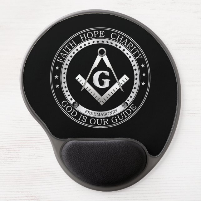 Freemasonry symbol gel mouse pad (Front)