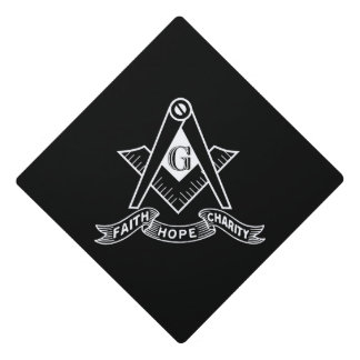 Freemasonry symbol graduation cap topper