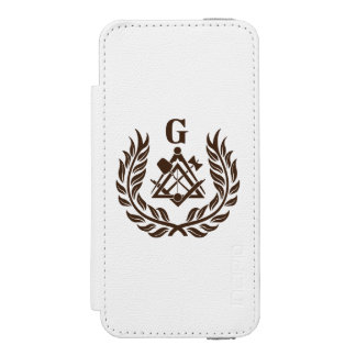 Freemasonry symbol wallet case for iPhone SE/5/5s