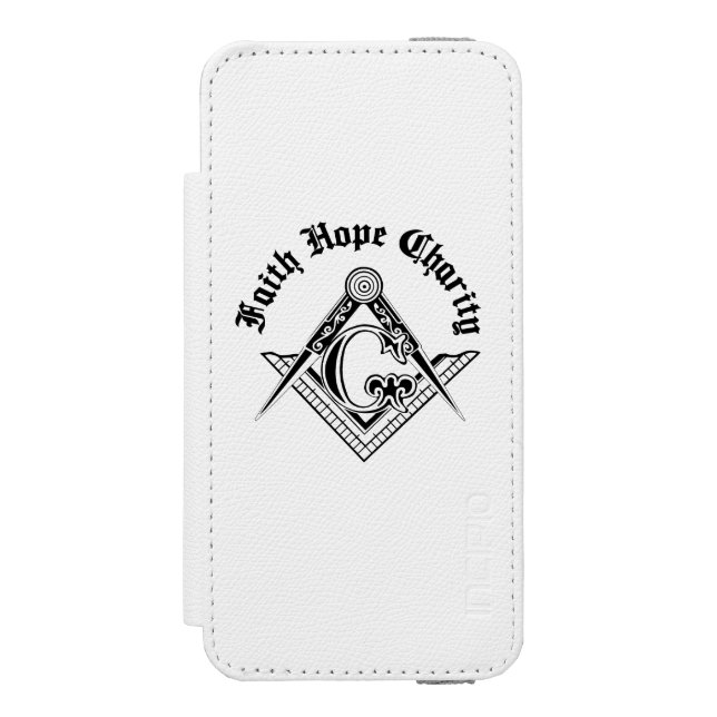 Freemasonry symbol incipio iPhone wallet case (Folio Front)
