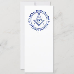 Freemasonry symbol invitation