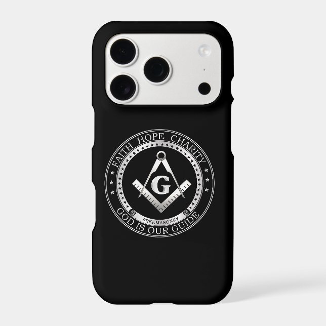 Freemasonry symbol iphone case (Back)