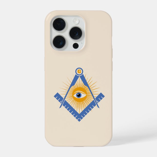 Freemasonry symbol iphone case (Back)