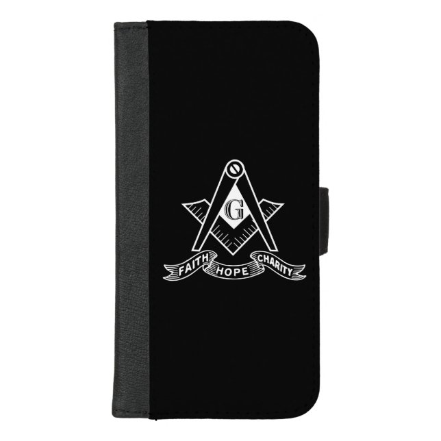 Freemasonry symbol iPhone wallet case (Front)