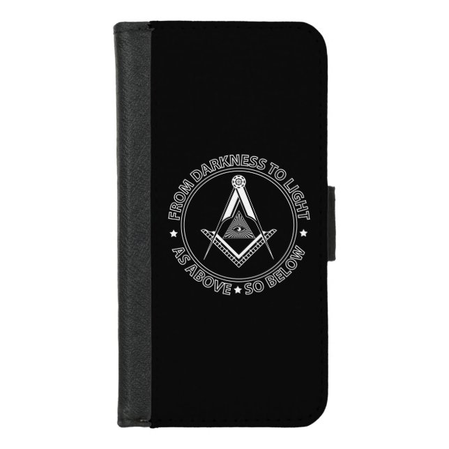 Freemasonry symbol iPhone wallet case (Front)