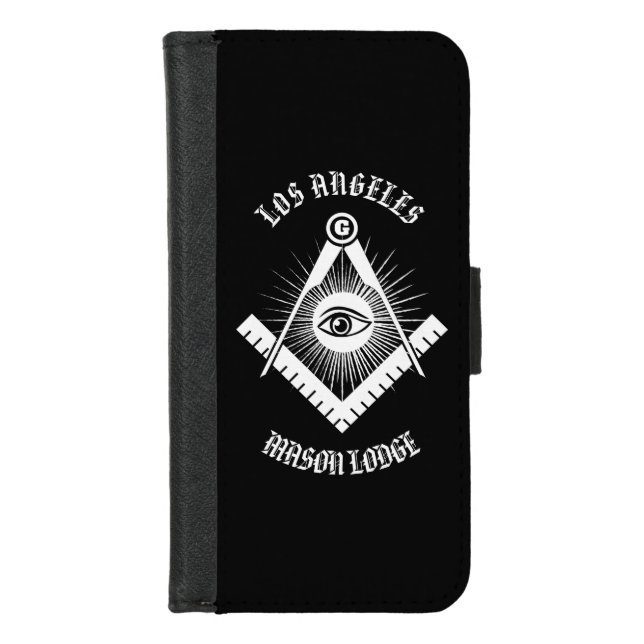 Freemasonry symbol iPhone wallet case (Front)