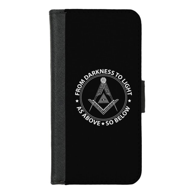 Freemasonry symbol iPhone wallet case (Front)