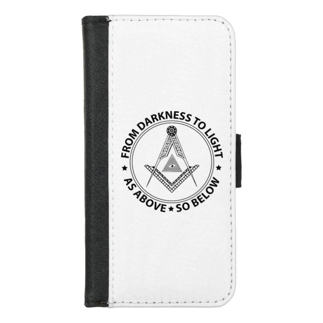 Freemasonry symbol iPhone wallet case (Front)