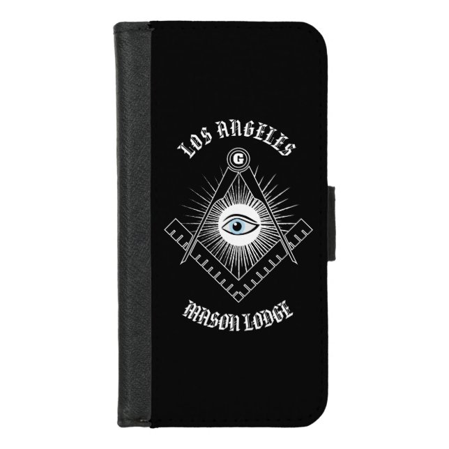 Freemasonry symbol iPhone wallet case (Front)