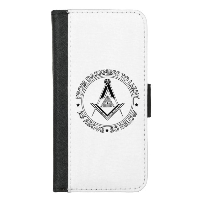 Freemasonry symbol iPhone wallet case (Front)