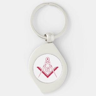 Freemasonry symbol keychain
