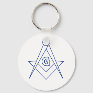 Freemasonry symbol keychain