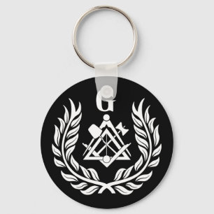 Freemasonry symbol keychain