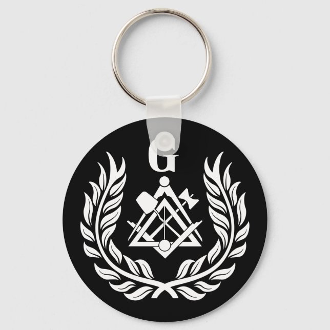 Freemasonry symbol keychain (Front)