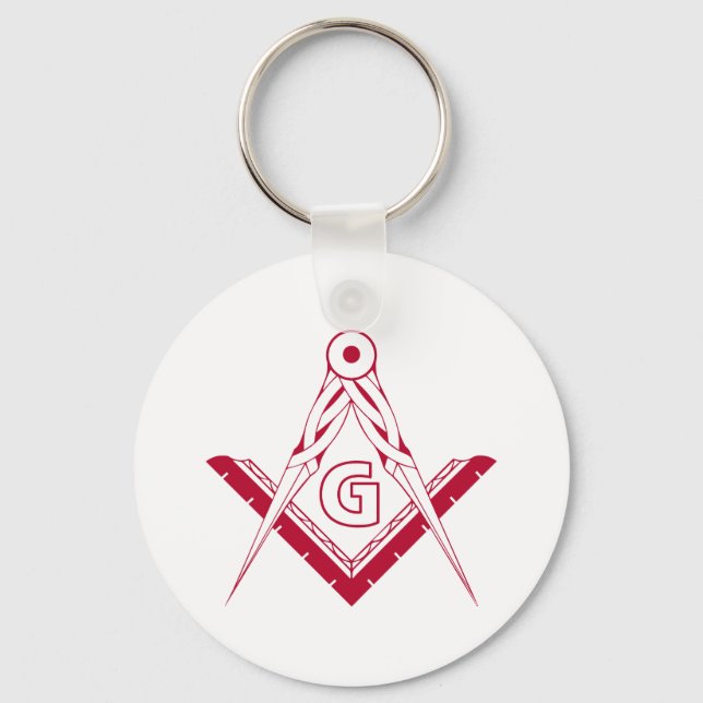 Freemasonry symbol keychain (Front)