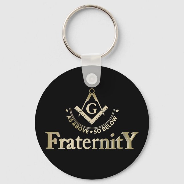 Freemasonry symbol keychain (Front)