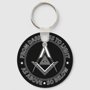 Freemasonry symbol keychain