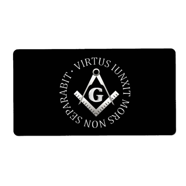 Freemasonry symbol label (Front)