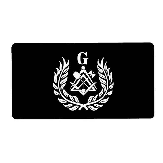 Freemasonry symbol label (Front)