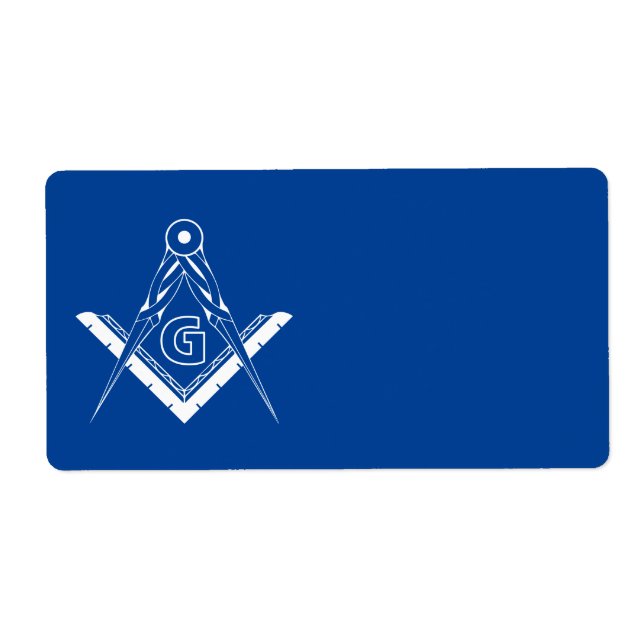 Freemasonry symbol label (Front)