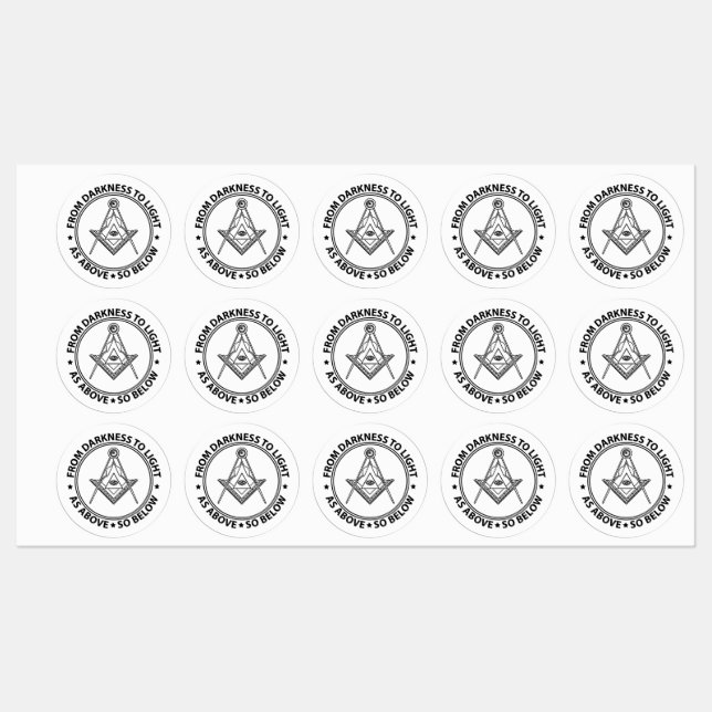Freemasonry symbol labels (Sheet)