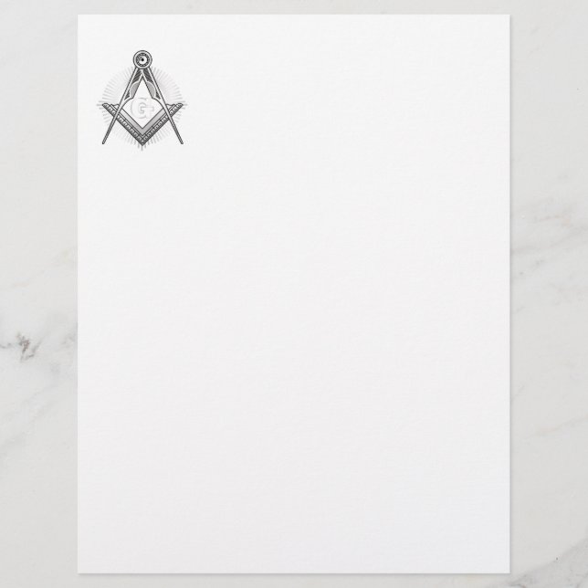 Freemasonry symbol letterhead (Front)