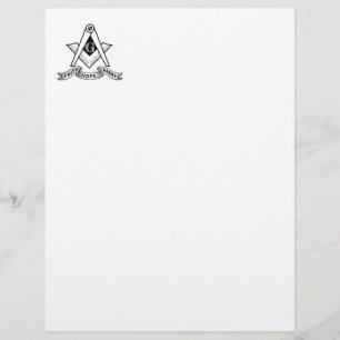 Freemasonry symbol letterhead