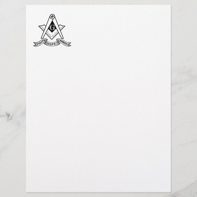 Freemasonry symbol letterhead (Front)