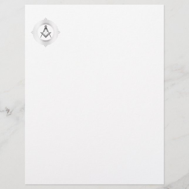 Freemasonry symbol letterhead (Front)