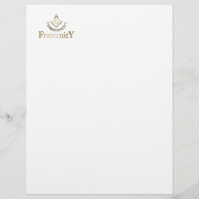 Freemasonry symbol letterhead (Front)