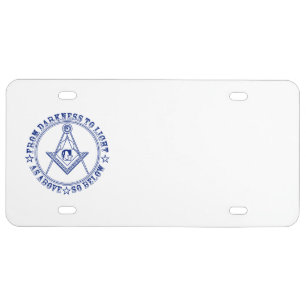 Freemasonry symbol license plate