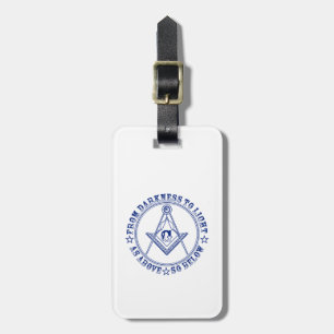 Freemasonry symbol luggage tag