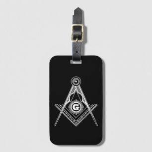 Freemasonry symbol luggage tag
