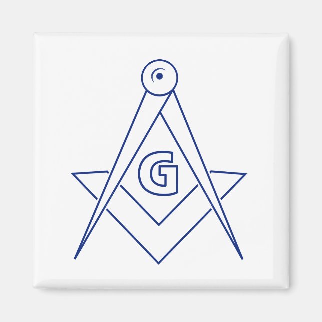 Freemasonry symbol magnet (Front)
