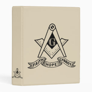Freemasonry symbol mini binder